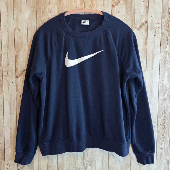 Women's Nike Sweatshirt Size M Blue - Picture 1 of 7